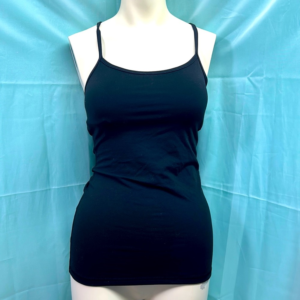 Lululemon Racerback black tank top in size 4
